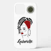 Gepersonaliseerde Afrikaanse Koningin Apple IPhone Case-Mate iPhone Case (Achterkant)