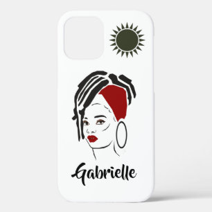 Gepersonaliseerde Afrikaanse Koningin Apple IPhone Case-Mate iPhone Case