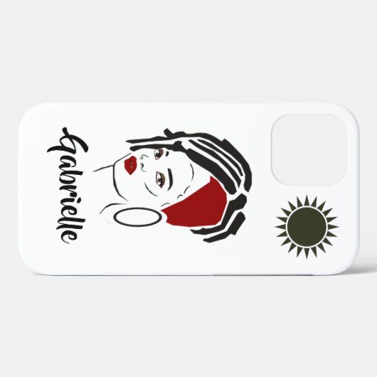 Gepersonaliseerde Afrikaanse Koningin Apple IPhone Case-Mate iPhone Case (Achterkant (horizontaal))