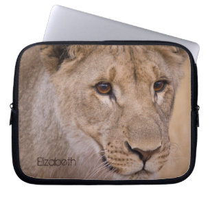 Gepersonaliseerde Afrikaanse Leeuw Laptop Mouw Laptop Sleeve