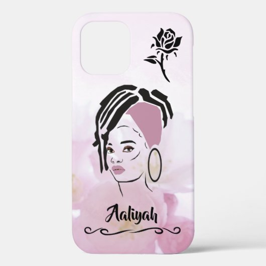 Gepersonaliseerde Afrikaanse Queen Iphone Case (Achterkant)