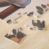 Gepersonaliseerde Afro-Amerikaanse Meisje Jigsaw P Legpuzzel (Zijkant)