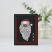 Gepersonaliseerde Afro-Amerikaanse Sinterklaas Feestdagenkaart (Staand voorkant)