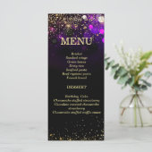 Gepersonaliseerde Afro-Amerikaanse vrouw Menu (Staand voorkant)