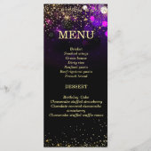 Gepersonaliseerde Afro-Amerikaanse vrouw Menu (Voorkant)