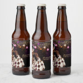 Gepersonaliseerde Afro-Amerikaanse vrouw verjaarda Bier Etiket (Flessen)