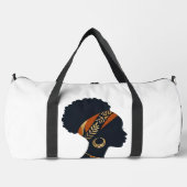 Gepersonaliseerde Afrohemian Queen Reis Duffel Tas (Voorkant)
