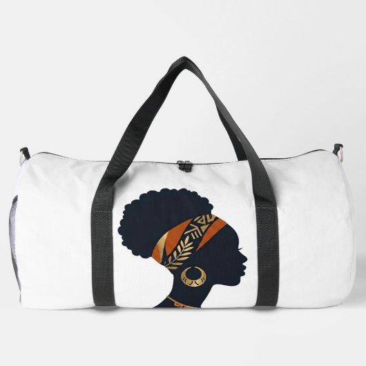 Gepersonaliseerde Afrohemian Queen Reis Duffel Tas (Achterkant)