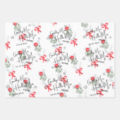 Gepersonaliseerde afscheid Miss Hallo Mrs Vrijgeze Inpakpapier Vel (Voorkant 2)