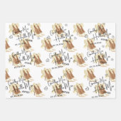 Gepersonaliseerde afscheid Miss Hallo Mrs Vrijgeze Inpakpapier Vel (Voorkant)