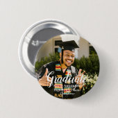 Gepersonaliseerde Afstudeerder Eenvoudige foto Ronde Button 5,7 Cm (Voorkant /achterkant)