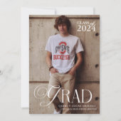 Gepersonaliseerde Afstudeerder Foto - Casual Moder Kaart (Voorkant)