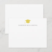 Gepersonaliseerde Afstudeerder Graduation Cap Afst Bedankkaart (Voorkant / Achterkant)