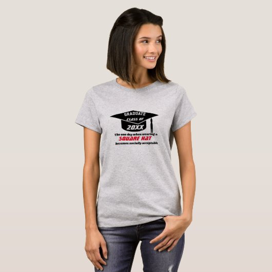 Gepersonaliseerde Afstudeerder Quotes, Schattigee  T-shirt (Voorkant volledig)