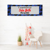 Gepersonaliseerde afstudeerfeest decor banner (Insitu)
