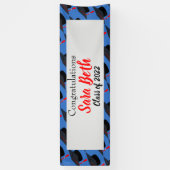 Gepersonaliseerde afstudeerfeest decor banner (Verticaal)