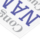 Gepersonaliseerde afstudeerfeest decoratie korte tafelloper (Hoek)