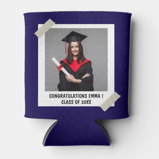 Gepersonaliseerde afstudeerfeest gunst Klasse van Blikjeskoeler (Voorkant)