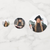 Gepersonaliseerde afstudeerfeestdecoratie Afstuder Confetti (Achterkanten)