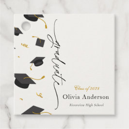 Gepersonaliseerde afstudeerpartij bedankjes labels