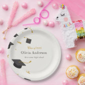 Gepersonaliseerde afstudeerpartij papieren bordje (Feest)