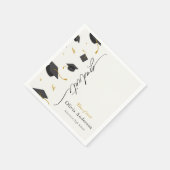 Gepersonaliseerde afstudeerpartij servet (Hoek)