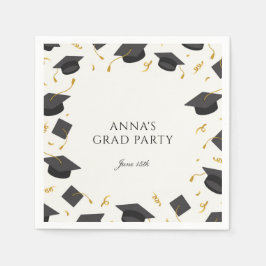 Gepersonaliseerde afstudeerpartij servet