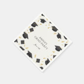 Gepersonaliseerde afstudeerpartij servet (Hoek)