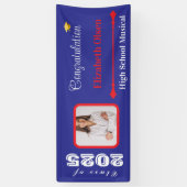 Gepersonaliseerde Afstuderen Banner Foto, Naam 202 (Verticaal)
