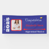 Gepersonaliseerde Afstuderen Banner Foto, Naam 202 (Horizontaal)