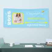 Gepersonaliseerde Afstuderen Banner Foto, Naam 202 (Beurs)