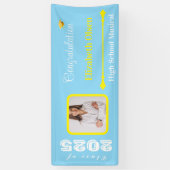 Gepersonaliseerde Afstuderen Banner Foto, Naam 202 (Verticaal)