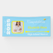 Gepersonaliseerde Afstuderen Banner Foto, Naam 202 (Horizontaal)