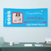 Gepersonaliseerde Afstuderen Banner Foto, Naam 202 (Beurs)