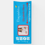 Gepersonaliseerde Afstuderen Banner Foto, Naam 202 (Verticaal)