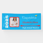 Gepersonaliseerde Afstuderen Banner Foto, Naam 202 (Horizontaal)