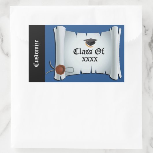 Gepersonaliseerde Afstuderen Class Event Stickers (Tas)