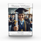 Gepersonaliseerde Afstuderen Class Star Photo Plaq Fotoblokken (Voorkant)