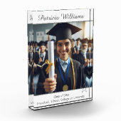 Gepersonaliseerde Afstuderen Class Star Photo Plaq Fotoblokken (Links)