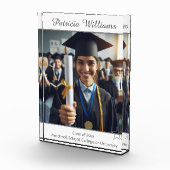 Gepersonaliseerde Afstuderen Class Star Photo Plaq Fotoblokken (Rechts)