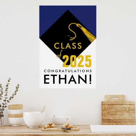 gepersonaliseerde afstuderen congraties poster (Keuken)
