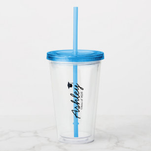 Gepersonaliseerde Afstuderen Cup Custom Tumbler Gi Acryl Drinkbeker