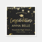 Gepersonaliseerde Afstuderen Custom Class van 2025 Servet (Voorkant)