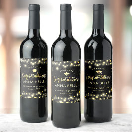 Gepersonaliseerde Afstuderen Custom Class van 2025 Wijn Etiket