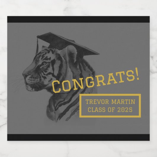 Gepersonaliseerde Afstuderen flesetiketten Bier Etiket (Enkel label)