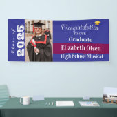 Gepersonaliseerde Afstuderen foto, naam Spandoek (Beurs)