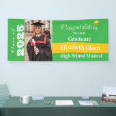 Gepersonaliseerde Afstuderen foto, naam Spandoek (Beurs)