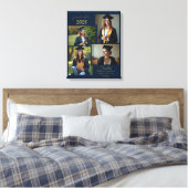 Gepersonaliseerde Afstuderen Fotocollage Canvas Pr Afdruk (Insitu (Slaapkamer))