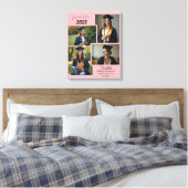 Gepersonaliseerde Afstuderen Fotocollage Canvas Pr Afdruk (Insitu (Slaapkamer))