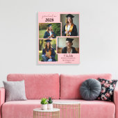 Gepersonaliseerde Afstuderen Fotocollage Canvas Pr Afdruk (Insitu (Woonkamer))